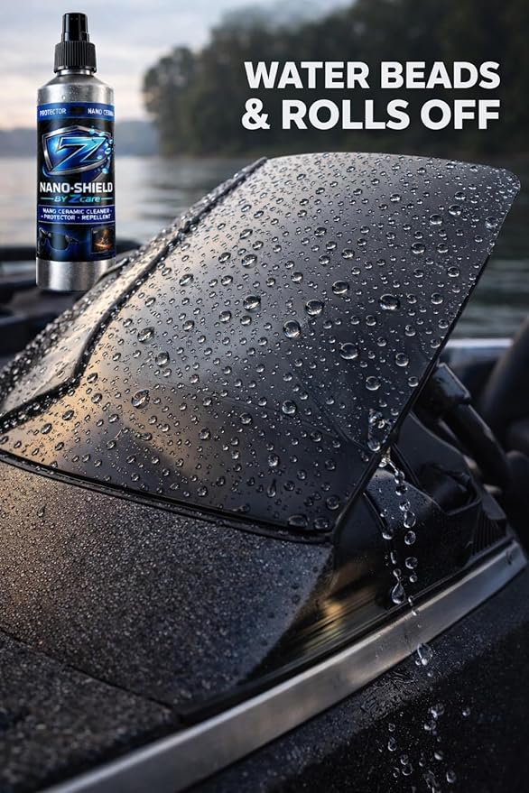 Screen & Glass Cleaner Spray with Ceramic Coating - Hydrophobic Protection for Sunglasses, Boat Screens, Electronics - Streak Free Water Repellent - Nano Shield by Z Care