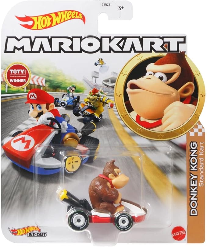 Hot Wheels Mario Kart Die-Cast Character Cars Collection Bundle, 7 Pack, Nintendo Gaming Collectibles GBG25-957P