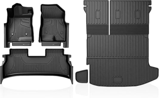 TTX LIGHTING Floor Mats & Cargo Liner & Backrest Mat for 2024 2025 2026 Trax - 1st and 2rd Row Car Mats for 2024-2026 Trax - All Weather Cargo Tray Interior Accessories for Trax LS/1RS/LT/2RS/ACTIV