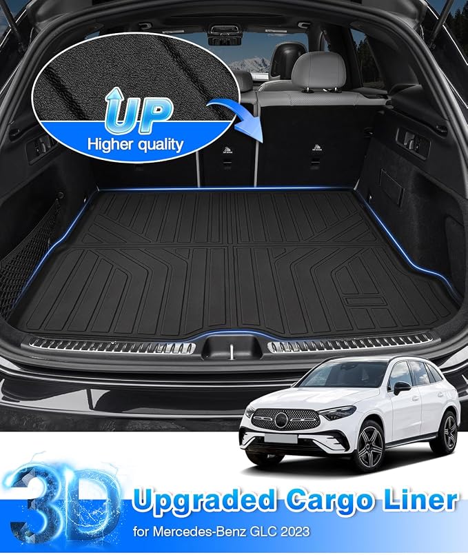 Cartist Cargo Liner Compatible with Mercedes-Benz GLC Class 2023 2024 2025 2026 All Models Accessories GLC 300 /GLC43 AMG Cargo Mat Trunk Mat All Weather Heavy Duty