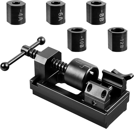 Universal AN Fuel Line Fitting Installation Tool Kit – Fits 4AN-16AN Sizes, Compatible with 4AN/6AN/8AN/10AN/12AN Hoses & Socket Nuts, with Automotive Connect/Disconnect Functions