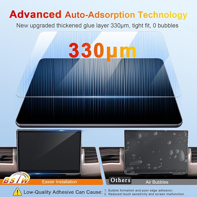 2024 F150 Screen Protector for 2021-2026 Ford F-150 Lightning/F150 Tremor SYNC 4 12-Inch F-150 Pickup Truck Accessories 9H Anti-Scratch Tempered Glass Protective Film