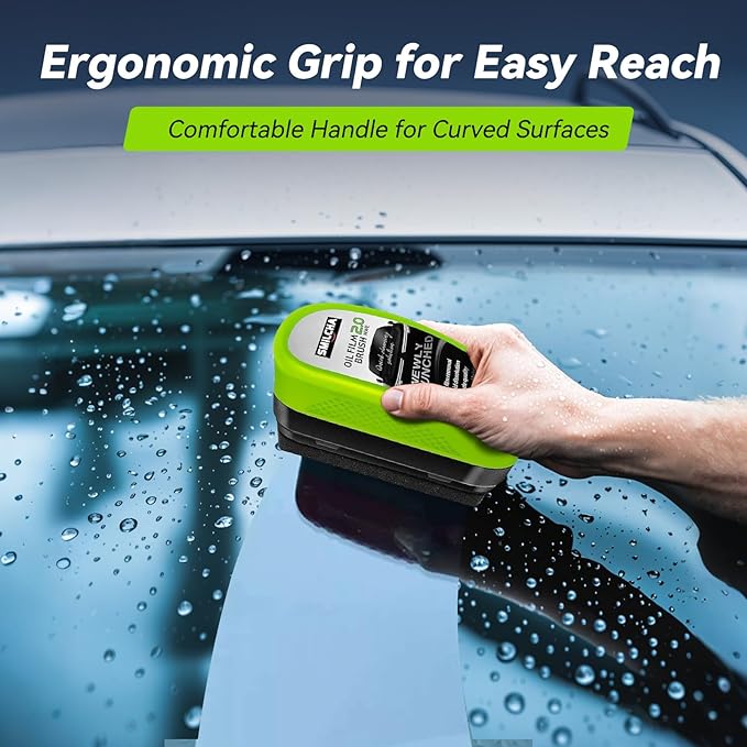 New 2PCS Auto Glass Degreaser & Oil Film Cleaning Brush Set – Windshield Polish & Window Cleaner for Ultimate Clarity (2024 Upgraded 2.0)
