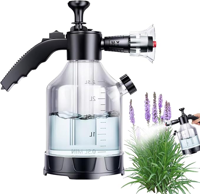 Foam Sprayer - Pressure Pump, Car Wash Nozzle | Handheld Watering Bottle for Pet Bathing, Garden Lawn Cleaning, Outdoor Vehicle Shampoo Spray Tool Household Rinsing Supplies Auto Care Garage