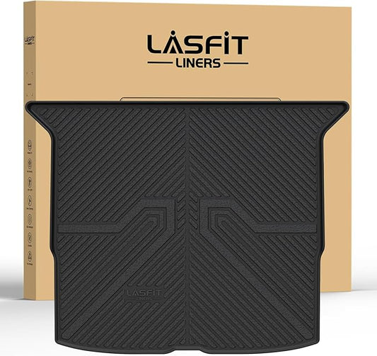 LASFIT Cargo Mat for Honda Passport 2025 2024 2023 2022 2021 2020 2019, All Weather Custom Fit TPE Trunk Mat Trunk Tray Cargo Tray, Black