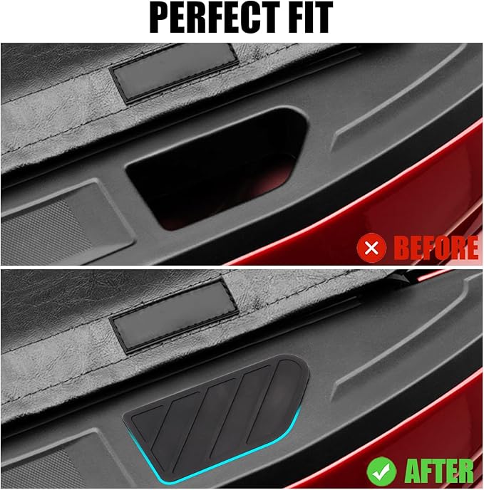 JERBOR Silicone Stake Pocket Covers Custom Fit for GMC Sierra Chevrolet Silverado 2019-2024 Truck Bed Rail Hole Plugs Stake Pocket Caps Cover