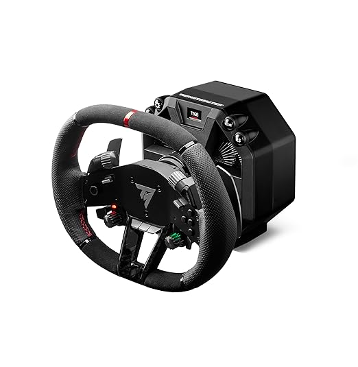 Thrustmaster Hyper Car Wheel Add-On, Ergonomic and wrapped with Leather and Alcantara, Works with Thrustmaster's T818 and T598 ecosystem bases - Compatible on PS5, PS4 and PC