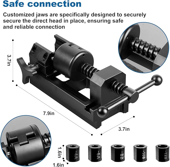 Universal AN Fuel Line Fitting Installation Tool Kit – Fits 4AN-16AN Sizes, Compatible with 4AN/6AN/8AN/10AN/12AN Hoses & Socket Nuts, with Automotive Connect/Disconnect Functions