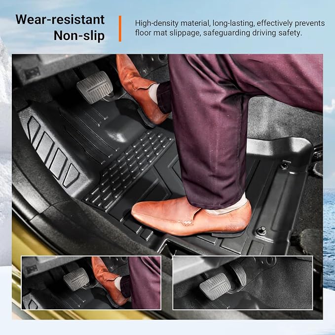 powoq Floor Mat Compatible with 2018-2023 Subaru Crosstrek Impreza Cargo Mat Floor Liner TPE Back Seat Protector Trunk Cargo Liner Replacement for 2018-2023 Subaru Crosstrek Accessories