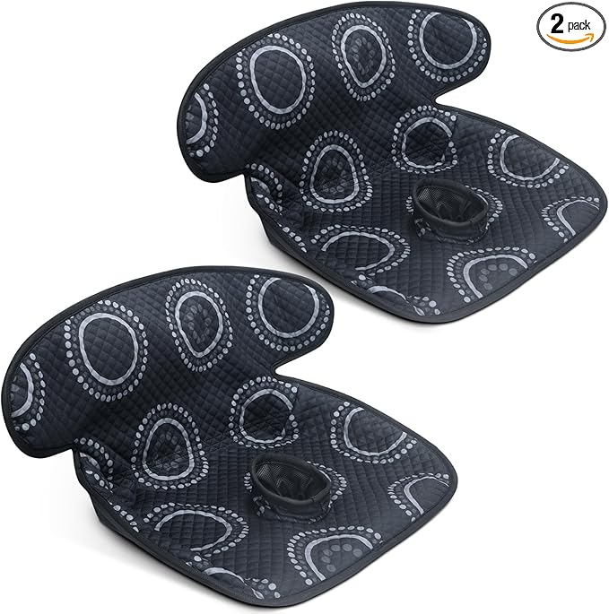 COOLBEBE Infant Car Seat Protector for Potty Training, 2 Pack Dry Waterproof Car Seat Liner Toilet Training for Baby Infant Toddler, Piddle Pads Cover Car Seat Pad for Strollers & Carseat (Black,2PC)