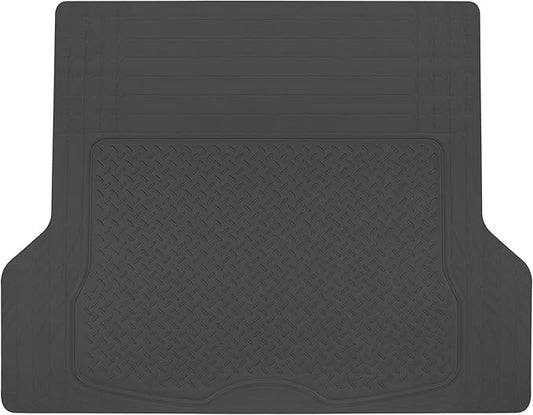 Heavy Duty Cargo Liner Floor Mat-All Weather Trunk Protection, Trimmable to Fit & Durable HD Rubber Protection for Car SUV Sedan Auto