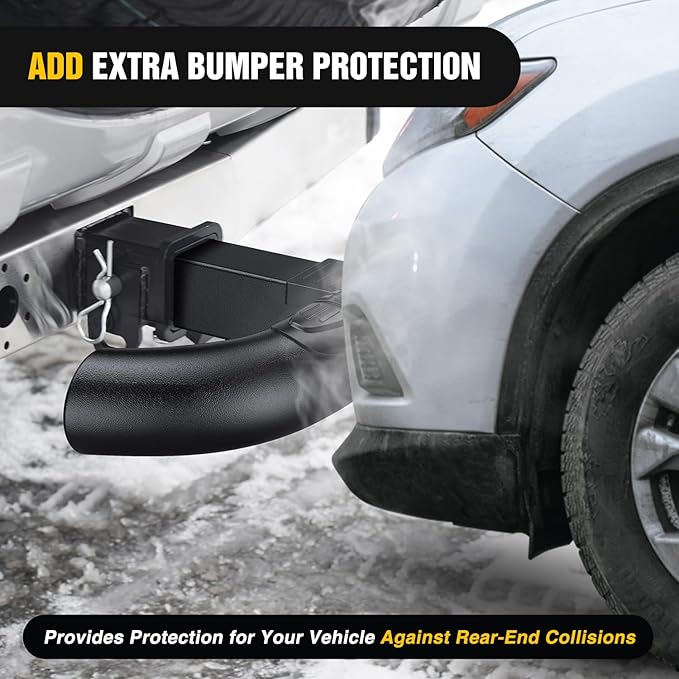 Nilight Tow Hitch Step for 2 Inch Receiver Heavy Duty Steel Universal Rear Bumper Guard 350lbs Capacity Wide Non Slip Trailer Hitch Step Bar with 5/8 inch Pin Clip Fits Pickup Truck SUV Van