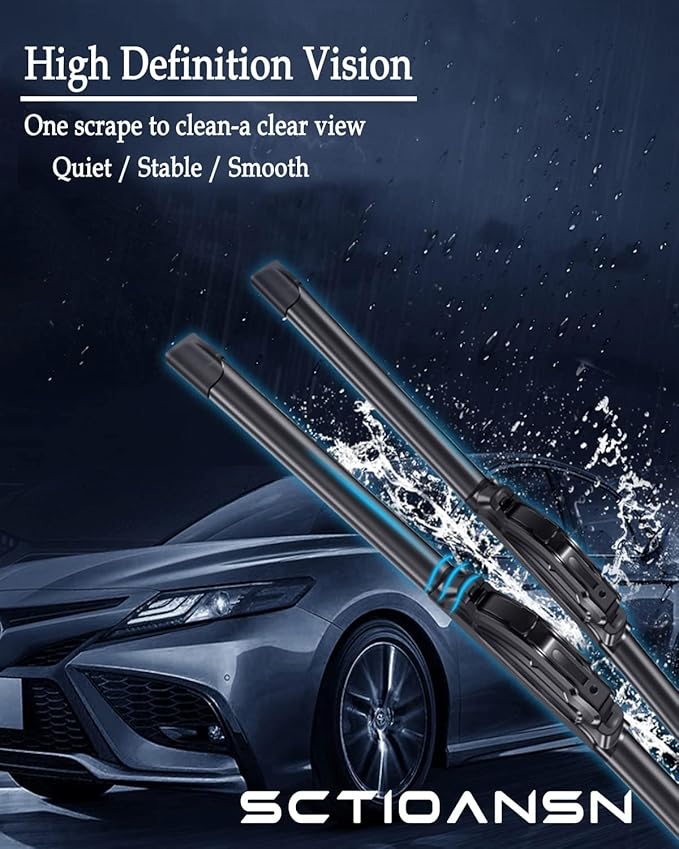 3Pcs Windshield Wipers for 2002 2003 2004 2005 2006 Honda CRV CR-V, Original Equipment Replacement Automotive Windshield Wiper Blades for My Car- 21"/20"/10" (Pack of 3) J- HOOK