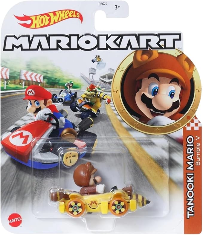Hot Wheels Mario Kart Die-Cast Character Cars Collection Bundle, 7 Pack, Nintendo Gaming Collectibles GBG25-957P