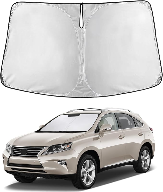EcoNour Windshield Sunshade Compatible for Lexus RX 300 350/350h 450/450h 2010-2013 2014 2015, Sun Visor for Front Windshield & Window Sun Shade Cover, UV Heat Blocker & Protector, Car Accessories