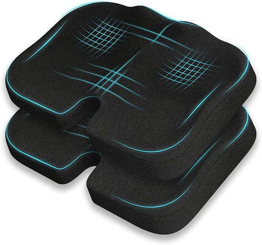 Stadium Seat Cushion, Extra Thick 50D High-Density Bleacher Cushion with Carry Handle, Non-Slip Water-Resistant Stadium Cushions for Bleachers & Outdoor Events(2-Pack)