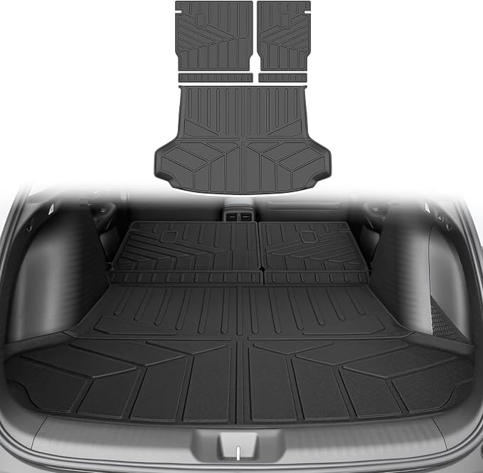 Cargo Liners for 2023-2026 Honda HRV Trunk Mat with Seat Back Cover Accessories, All Weather Rear Cargo Mat Backrest Protector for 2023 2024 2025 2026 HR-V