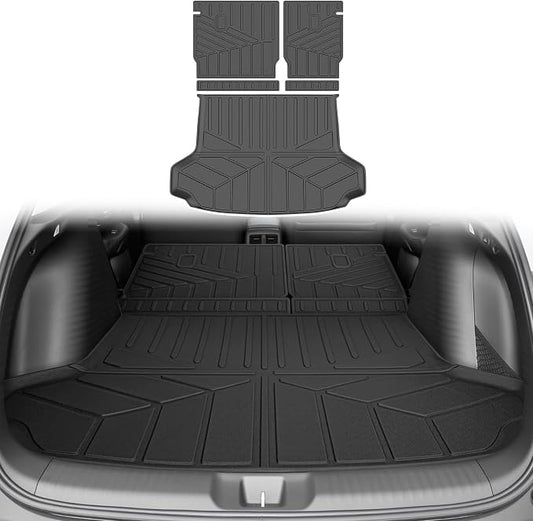 Cargo Liners for 2023-2026 Honda HRV Trunk Mat with Seat Back Cover Accessories, All Weather Rear Cargo Mat Backrest Protector for 2023 2024 2025 2026 HR-V