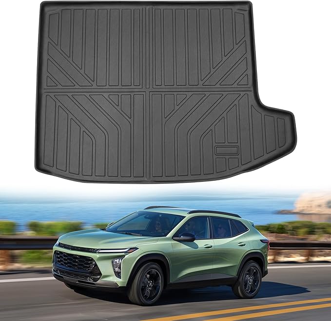 Powerty Trunk Mat for 2024 2025 2026 Chevrolet/Chevy Trax Accessories Cargo Mats TPE All Weather Cargo Liner Heavy-Duty Trunk Liners