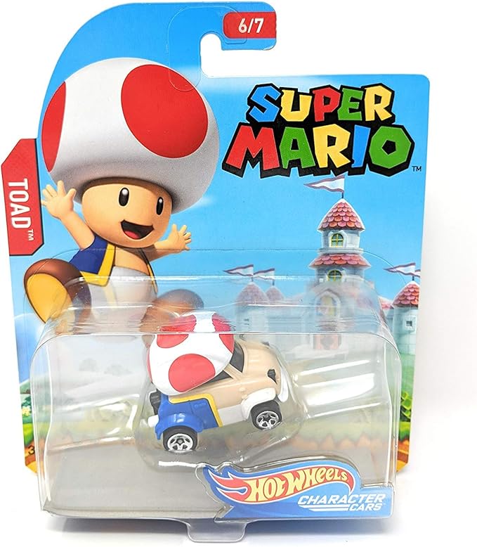 Hot Wheels 2017 Super Mario Character Cars Set of 7