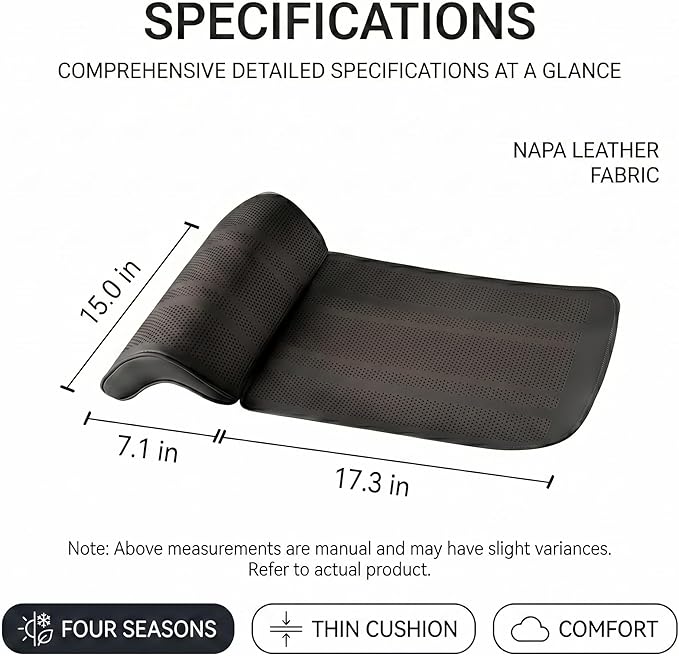 Car Seat Extender Leg Support Cushion for Driver Seats and Office Chair, Universal Leather Auto Bottom Seat Protector Cover with Leg Extender, Comfort Leg Rest Pads for Long Driving (Red)
