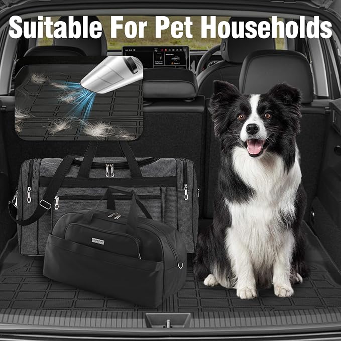 Yakitoko 3D TPE Car Trunk Cargo Liner Mat for 2015-2020 Chevrolet Suburban and GMC Yukon XL 7/8 Seat with Backrest Mat Custom Fit All-Weather Waterproof Floor Protection, Heavy Duty & Odorless