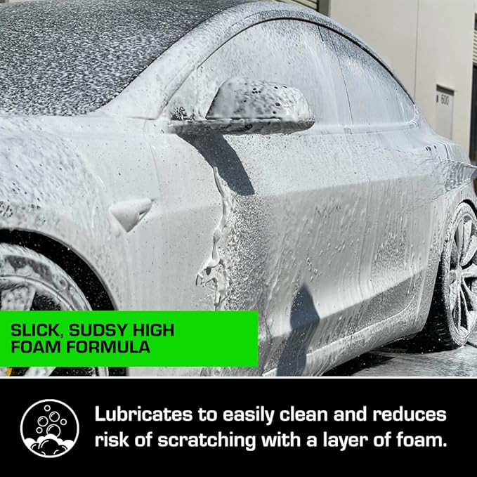 Ceramic Car Shampoo - Slick Car Wash Soap for Ceramic Coatings - pH-Balanced Car Wash Shampoo - Adds Hydrophobic Protection | Enhances Coatings, Waxes or Sealants | Incredible Shine