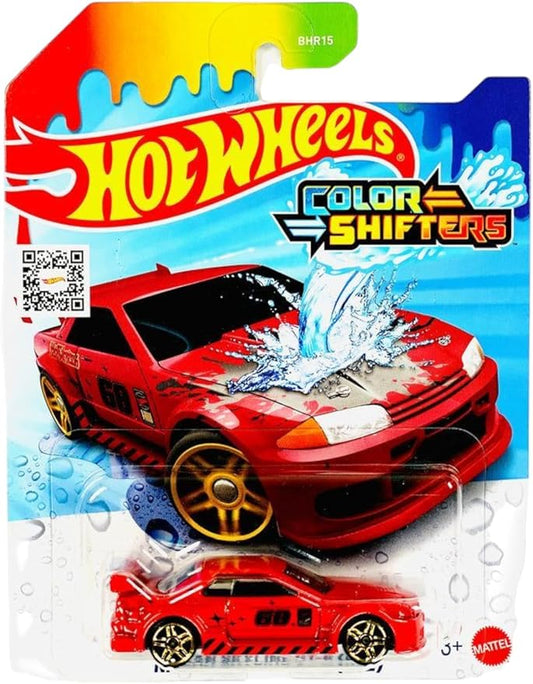 Hot Wheels Color Shifter Nissan Skyline GT-R for 3 Years & Above (Red)