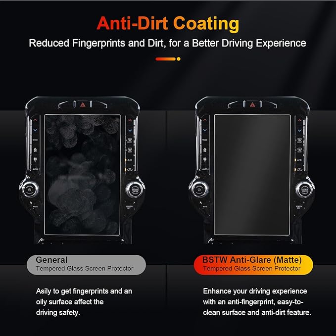 (2-Pack) 2025 Ram 1500 Screen Protector Matte for 2019-2026 Dodge Ram 1500 2500 3500 Uconnect 5 12-In Display for Ram Truck Accessories 9H Anti Glare Tempered Glass Film (Ram 12-In Matte 2PCS)