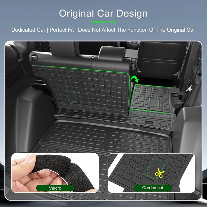 xipoqix Cargo Mat Backrest Mat Compatible with 2017-2022 Honda CRV Cargo Liner Back Seat Protector Replacement for 2017-2021 2022 Honda CR-V Accessories(Trunk Mat+Backrest Mat)