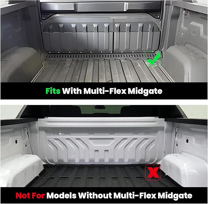 LASFIT Floor Mats for Chevrolet Chevy Silverado EV RST (Not Fit WT/LT) 2024-2025/Trail Boss 2026 & GMC Sierra EV Denali (Not Fit Elevation/AT4) 2024-2026, All Weather TPE Custom Fit Floor Liners