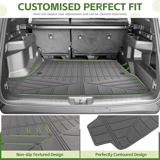 Trunk Mat for 2025 2026 Toyota 4Runner 5 Seats Gas, Rear Cargo Mat All Weather TPE Protector Trunk Liner Accessories(Not for Hybrid EV/i-Force MAX)