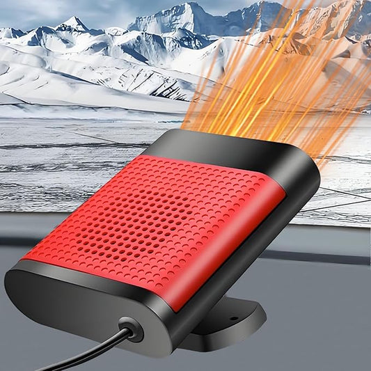Car Heaters for Vehicle,12V Car Heater Portable Car heater that Plugs into Cigartte Lighter,360° Rotatable Fast Heating Windshield Defroster,2-in-1 Fast Heating & Cooling (Red)