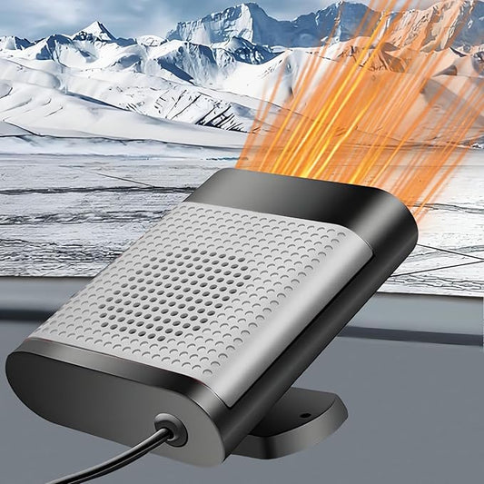 Portable Car Heater,12V Car Heater that Plugs into Cigartte Lighter,Fast Heating Windshield Defroster,2-in-1 Heating & Cooling 360° Rotatable Car Heaters for Vehicle (Grey)