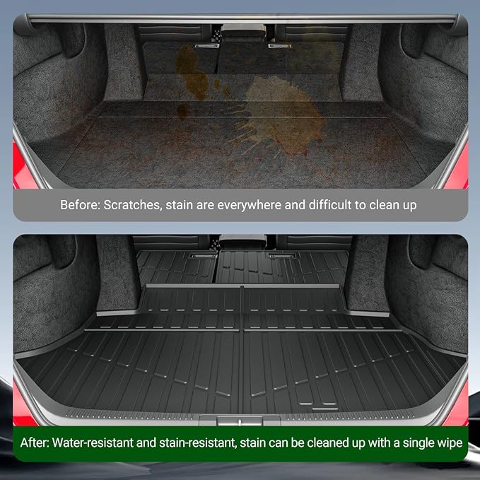 xipoqix Cargo Mat Backrest Mat Compatible with 2025 2026 Toyota Camry TPE Cargo Liner Back Seat Protector Replacement for 2025 2026 Toyota Camry Accessories (Trunk Mat+Backrest Mats)