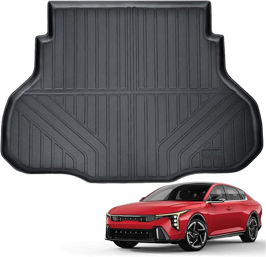 Auxko All Weather Cargo Liner Fit for Kia K4 Sedan 2026 2025 TPE Mat Accessories for Kia K4 Sedan 2025 All Season Guard Odorless Anti-Slip Cargo Mat Black