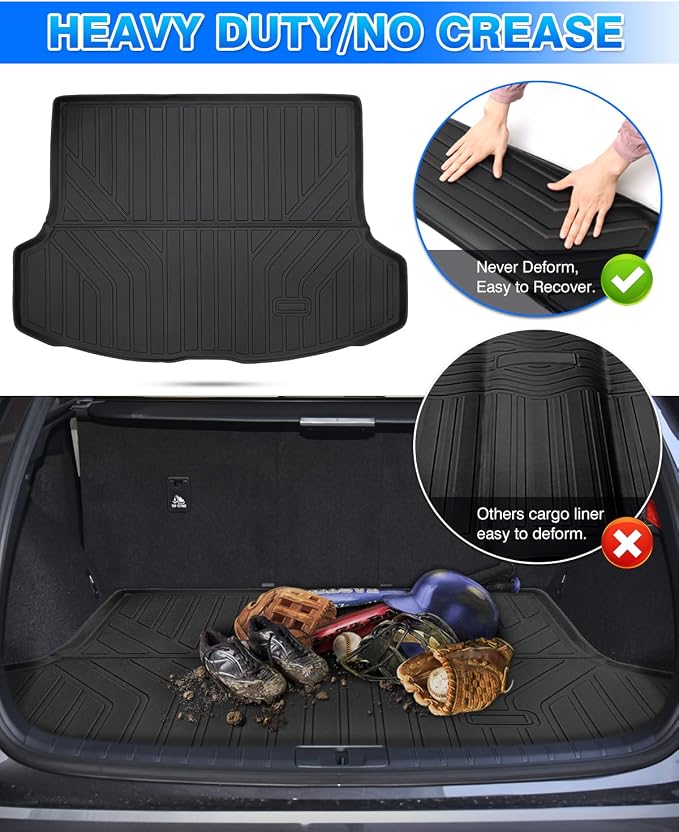 Cartist Cargo Liner Fits for Lexus RX350/RX350h/RX500h 2023 2024 2025 2026 Accessories All Weather Trunk Mat for RX Anti-Slip Heavy Duty