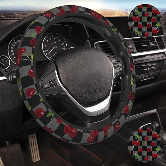 Red Cherry Steering Wheel Cover Car Accessories