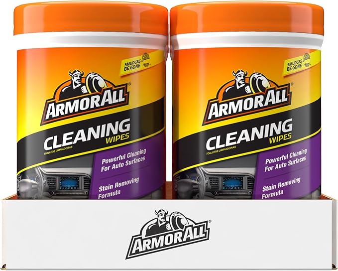 Armor All® Car Cleaning Wipes - 90 Count, Safely Cleans Interior Surfaces, Removes Tough Dirt, Matte Finish, Disposable and Convenient