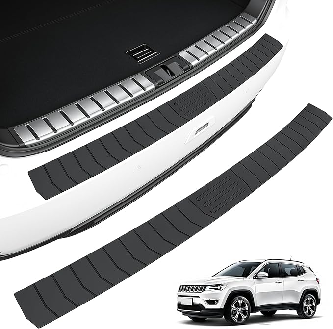 SINGARO Car Rear Bumper Protector, 41.5inch x3.6inch Car/SUV/Trunk Universal Rubber Anti-Scratch Trunk Exterior Accessories