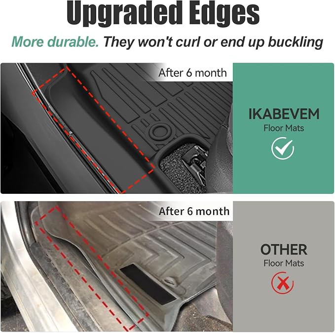 Original Floor Mats for 2022-2025 Lexus NX NX250/ NX350/ NX350h - Custom Fit All Weather TPE Heavy Duty Car Mats 1st and 2nd Row for NX Accessories