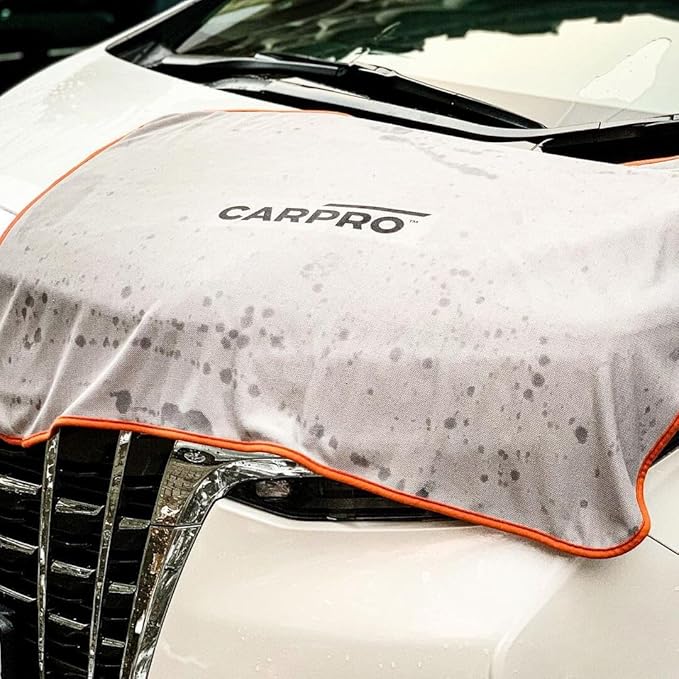 CARPRO DHydrate Drying Towel: Car Wash Towel for Spotless Shine, Microfiber Edge, Lint & Tag Free, Cleaning Cloth - 28" x 40" (Pack of 1)