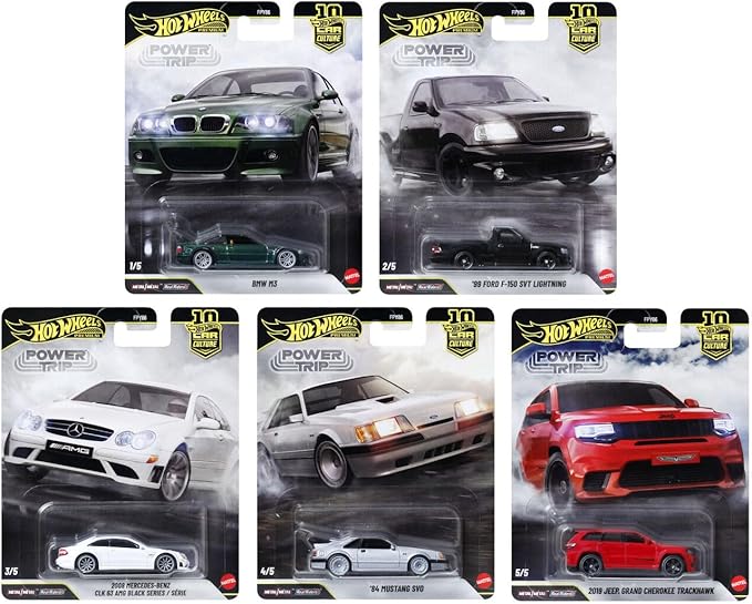 Hot Wheels Premium Car Culture 2026 - Power Trip - FPY86-961R Set of 5