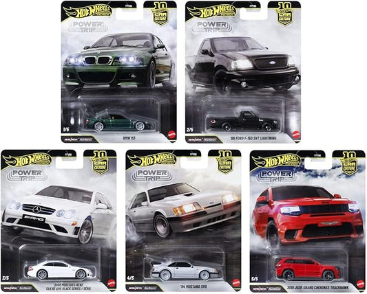 Hot Wheels Premium Car Culture 2026 - Power Trip - FPY86-961R Set of 5