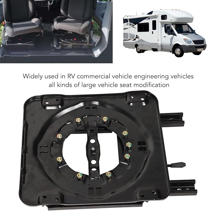Swivel Seat Mounting Plate, Universal Swivel Seat Base For High Load Commercial Vehicle