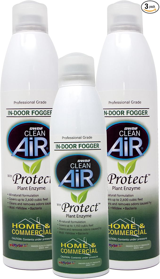 DWD2 Clean Air Protect Mold-Odor Apartment Fogger Bundle (1) 8oz. (2) 14oz.
