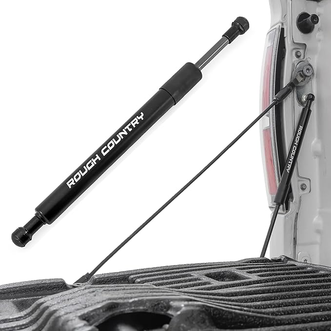 Rough Country Tailgate Assist for Ford F-150/F-250/F-350 Super Duty Truck 2WD/4WD (2015-2026) - Smooth, Safe & Controlled Tailgate Lowering