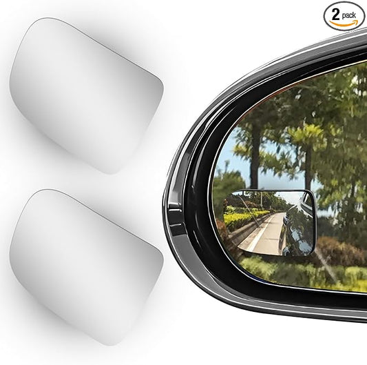 2Pcs Cars BlindSpot Mirrors, Removable Adjustabe Angle Round Wide Angle Convex RearView Mirror, Car Accessories Universal HD Glass for Suvs Auto RVs Motorcycles