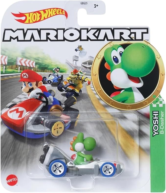 Hot Wheels Mario Kart Die-Cast Character Cars Collection Bundle, 7 Pack, Nintendo Gaming Collectibles GBG25-957P