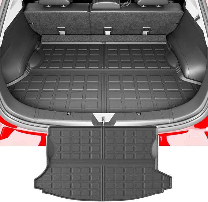 powoq Non-Hybrid Trunk Mat Compatible with 2018-2023 Subaru Crosstrek/XV Cargo Mat Impreza Hatchback Cargo Liner Replacement for 2018-2023 Subaru Crosstrek Accessories (Rear Trunk Mat)